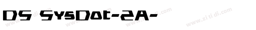DS SysDot-2A字体转换